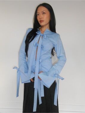 Atelier Tulpe Long Sleeve Bowtie Vest Skye